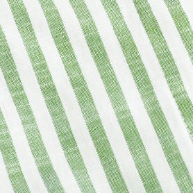 Cotton-blend Striped Mid-length Sleeve Draped Shirt Maxi Dress