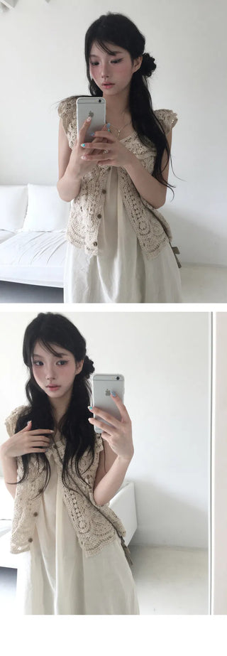 Lace Layered Dress- 2 Colors