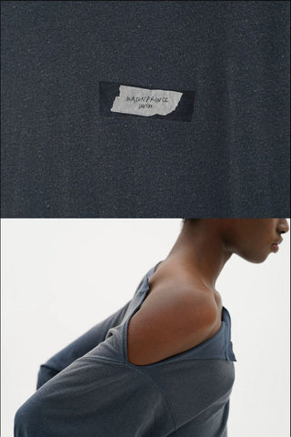 [MASONPRINCE] Double Layer Collar Long Sleeve Tee