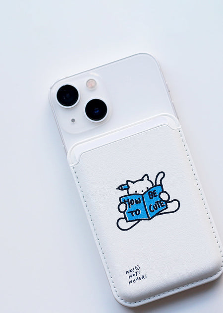 MagSafe Card Wallet White Dog