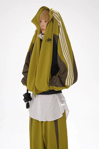 [MASONPRINCE] 90s Color Block Track Jacket & Pants Set