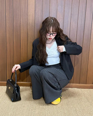 Round collar short jacket