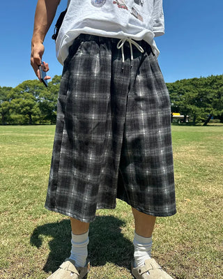 Checked Bermuda shorts