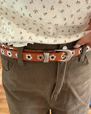 Flower punching belt