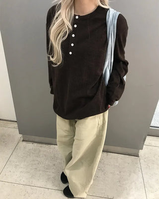 Balloon Cotton Wide Pants