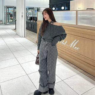 Choker One-Shoulder Knit