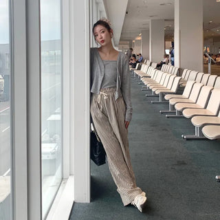Cardigan & Sleeveless Set
