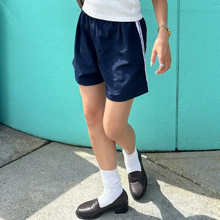 2-line elastic waist shorts