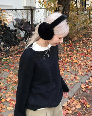 Milk fur earmuffs