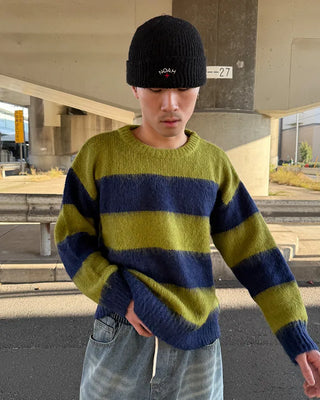 Bordered soft knit