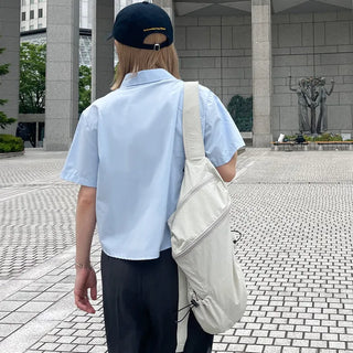 Casual zippered backpack