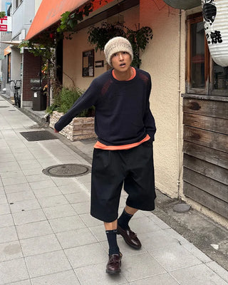 Loose-fit raglan knit