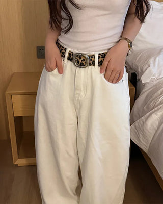 Ribbon back pocket balloon pants