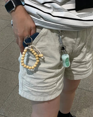 [7th Re-release] (ORIGINAL) Cord Knot Wood Keyring (natural)