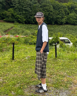 Checked Bermuda Pants