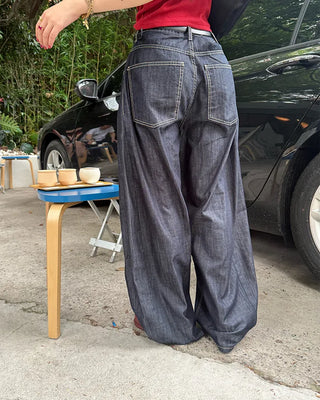 Stitched Wide Denim