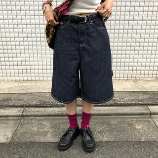 Bermuda denim pants