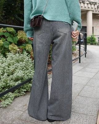 Herringbone striped pants