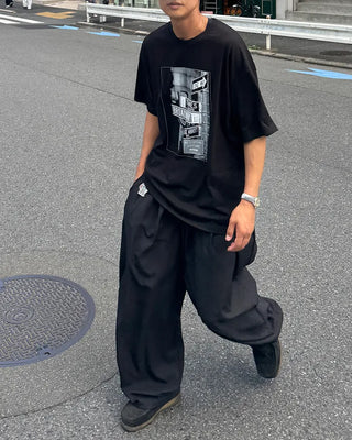Double Pintuck Balloon Slacks