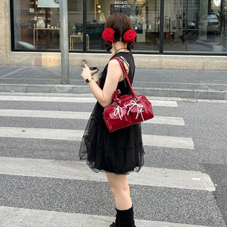 Chiffon layered mini dress