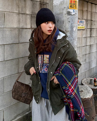 Ethnic patch hoodie