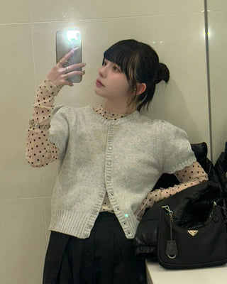 Polka Dot See-Through T-Shirt