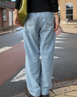Wide-fit denim pants