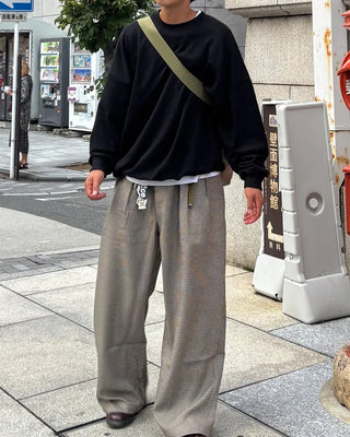 Washed plain oversized sweatshirt
