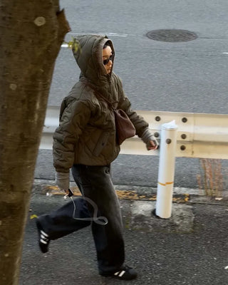 Hooded Quilted Padded Jumper