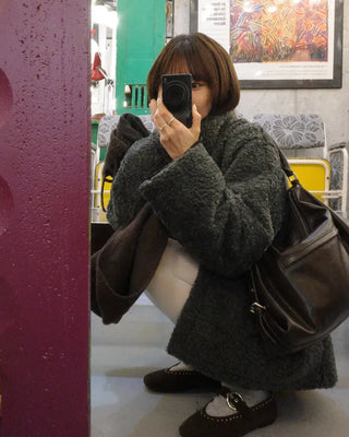 Half-neck boa jacket
