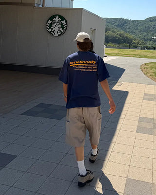 Back lettering T-shirt