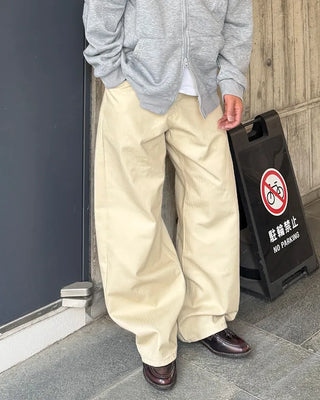 Herringbone Wide Curve Pants