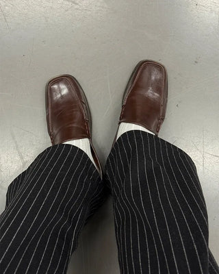Basic square-toe loafers