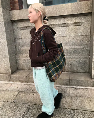 Snowflake Crop Hoodie
