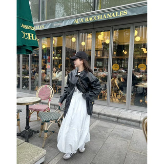 Balloon long skirt