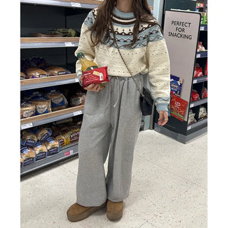 Fleece-lined jogger pants