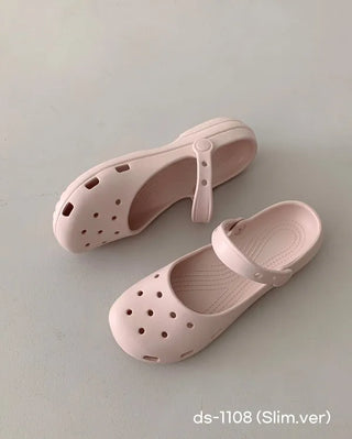 Mary Jane ballet clogs, flat sandals, slippers, mules, aqua shoes