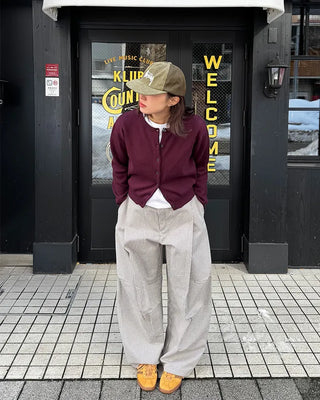 (Unisex) Striped Pintuck Overpants