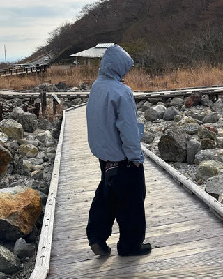 Snap pocket balloon cotton pants