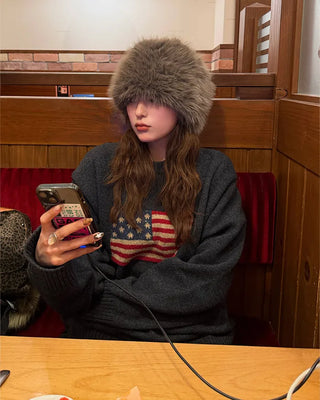 USA Flag Jacquard Knit