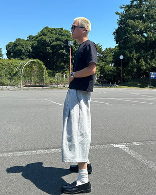 Sweat Bermuda shorts with belt loops