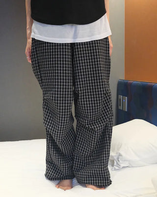Checked Banding Pants