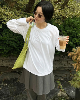 Pleated midi skirt