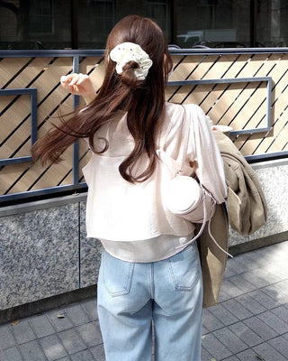 Camisole bustier and blouse set
