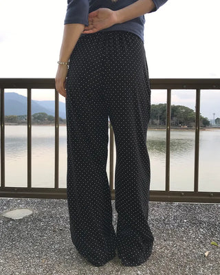 Polka Dot Waist String Pants