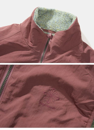 [Monterest] Reversible Fleece Stand Collar Vest