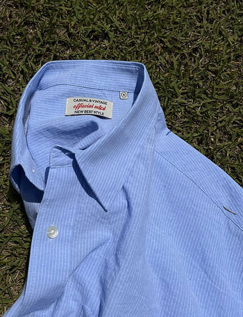 Vintage Striped Short Sleeve Shirt (2 colors)