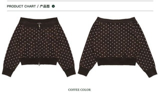 [Moromoro2] Distressed Star Print Off-Shoulder  Sweatshirt