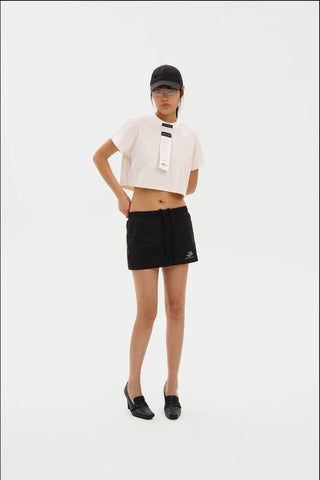 [MASONPRINCE] Receipt Tag Raw Edge Short Sleeve T-Shirt