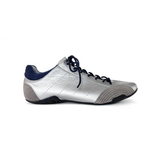 [MASONPRINCE] Aero Metallic Silver Sneakers
